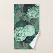 LUXURY GREEN FLORAL HAMPTON TOWEL SET (Handtuch)