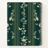 Luxury Green Floral Notebook Notizblock (Rückseite)