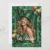 Luxury Green St Patrick's Day Foto Einladung (Vorderseite)