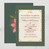 Luxury Grihapravesh Invitation  Einladung (Vorne/Hinten)