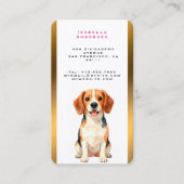 Luxury Grooming Dog Personalized Modern Collection Visitenkarte (Vorderseite)
