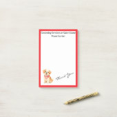 Luxury Grooming Pet Personalized Modern Collection Post-it Klebezettel (Auf Schreibtisch)