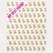 Luxury Grooming Pet Personalized Trendy Collection Fleecedecke (Vorderseite)