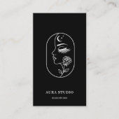 Luxury Hair Stylist Business Card with QR Code  Visitenkarte (Vorderseite)