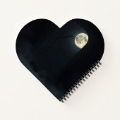 Luxury Haunted Gothic Mirror Halloween Notebook Notizblock (Rückseite)