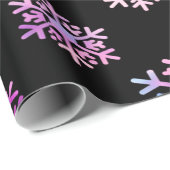 Luxury Holographic Snowflake Christmas Collection Geschenkpapier (Rolleneckpunkt)