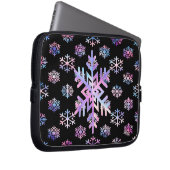 Luxury Holographic Snowflake Christmas Collection  Laptopschutzhülle (Vorne Rechts)