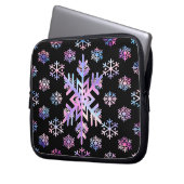 Luxury Holographic Snowflake Christmas Collection  Laptopschutzhülle (Vorderseite Links)