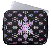 Luxury Holographic Snowflake Christmas Collection  Laptopschutzhülle (Vorderseite)