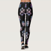 Luxury Holographic Snowflake Christmas Collection Leggings (Rückseite)