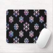 Luxury Holographic Snowflake Christmas Collection  Mousepad (Mit Mouse)