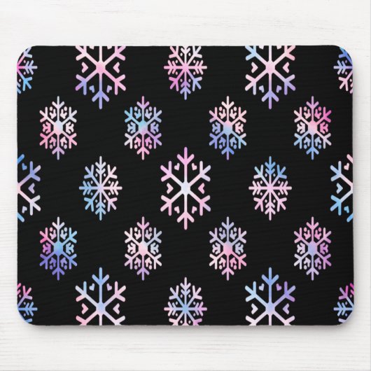 Luxury Holographic Snowflake Christmas Collection  Mousepad (Vorne)