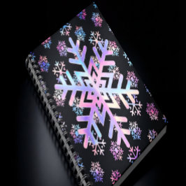 Luxury Holographic Snowflake Christmas Collection Notizblock