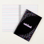 Luxury Holographic Snowflake Christmas Collection Notizblock (Innen)