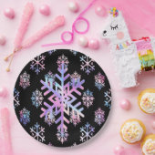 Luxury Holographic Snowflake Christmas Collection  Pappteller (Party)