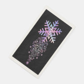 Luxury Holographic Snowflake Christmas Collection  Serviette (Ecke)