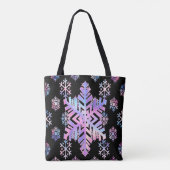 Luxury Holographic Snowflake Christmas Collection Tasche (Rückseite)