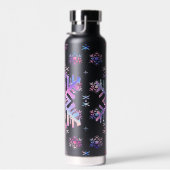 Luxury Holographic Snowflake Christmas Collection  Trinkflasche (Rechts)