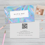 Luxury Holographic Trendy Visitenkarte<br><div class="desc">Luxus Holographic Trendy Business Card</div>