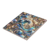 Luxury Home | Rainbow Coastal Ocean Waves Fliese (Seite)