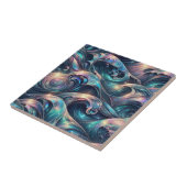 Luxury Home | Rainbow Coastal Ocean Waves Fliese (Seite)