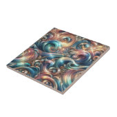 Luxury Home | Rainbow Coastal Ocean Waves Fliese (Seite)