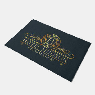 Luxury Hotel Branding Gold Fußmatte