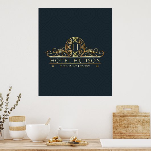 Luxury Hotel Branding Poster (Küche)