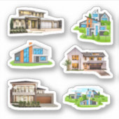Luxury House Stickers Aufkleber (Vorderseite)