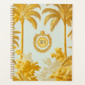 Luxury Imperial Gold Palm Tree Business Planer (Vorderseite)
