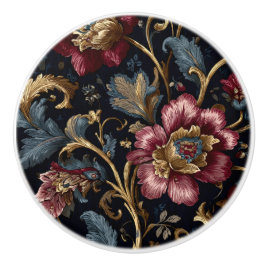 Luxury Indian Floral Ceramic Knob Vintage Royal Keramikknauf