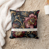 Luxury Indian Floral Throw Pillow Vintage Royal Kissen (Decke)