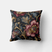 Luxury Indian Floral Throw Pillow Vintage Royal Kissen (Rückseite)