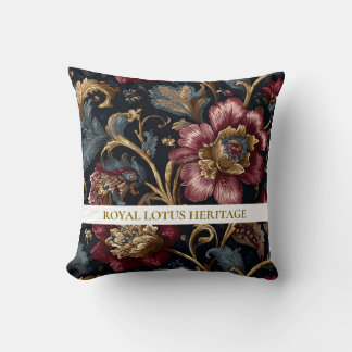 Luxury Indian Floral Throw Pillow Vintage Royal Kissen