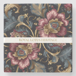 Luxury Indian Floral Vintage Royal Steinuntersetzer