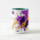 Luxury Ink & Gold Leaf Personalized Tasse (Zentrum)