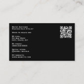 Luxury Ivory Marble & Gold Glitter Business Card Visitenkarte (Rückseite)
