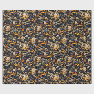 Luxury Japanese Halloween Pumpkin Wrapping Paper Geschenkpapier