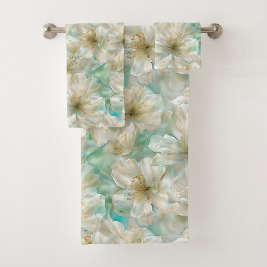 Luxury Jasmine Floral Calming Badhandtuch Set (Insitu)