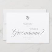 Luxury Junior Groomsman Funny Wedding Minimalist (Vorderseite)