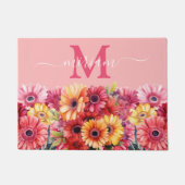 Luxury Kitchen Floor Mat: Gerbera Daisies Door Mat Fußmatte (Vorderseite)