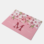 Luxury Kitchen Floor Mat: Kirschblüten Blume Fußmatte (Schrägansicht)