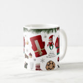 Luxury Knitted Elf Team Holiday Collage Classic Kaffeetasse (VorderseiteRechts)