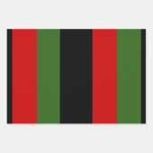 Luxury Kwanzaa Wrapping Paper Set | Nguzo Saba Geschenkpapier Set (Vorderseite)