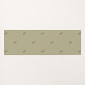 Luxury Labrador Yoga Mat | Personalized Name Yogamatte (Rückseite (Horizontal))