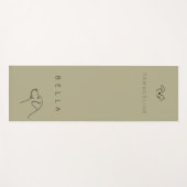 Luxury Labrador Yoga Mat | Personalized Name Yogamatte (Vorderseite (Horizontal))