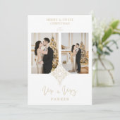 Luxury Lace MR & MRS Weihnachten Hochzeit 2 Fotos (Stehend Vorderseite)