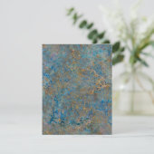 Luxury Lapis Lazuli Marble Einladung (Stehend Vorderseite)