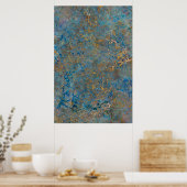 Luxury Lapis Lazuli Marble Poster (Küche)