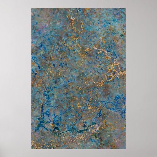 Luxury Lapis Lazuli Marble Poster (Vorne)